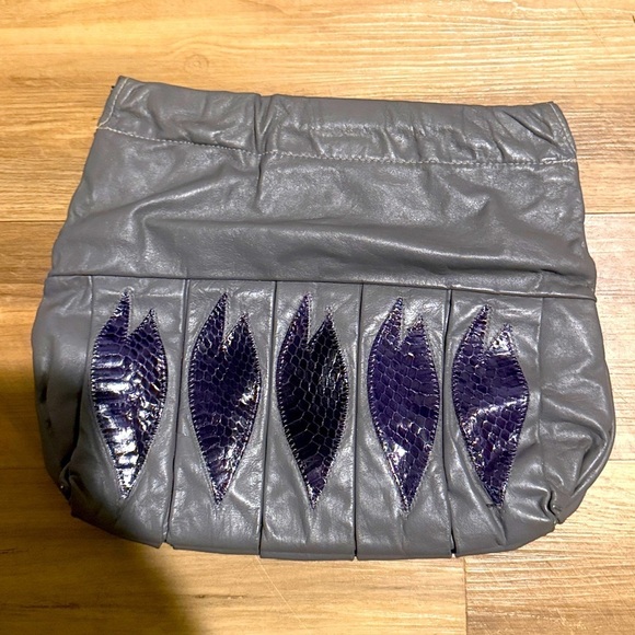 Medusa Bag Snakeskin Python Purse Leather Clutch Convertible Bag Crossbody Leaf - Picture 7 of 11